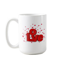 LOVE Mug Valentine's Day Gift by SquirrelHugger LOVE Mug Valentine's Day Gift