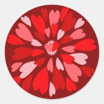 Love Mum Valentine stickers