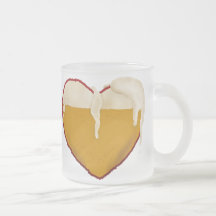 Love My 40 Weight Frosted Glass Mug 10 oz