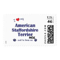 Love My Amer. Staffordshire Terrier Mix (Male Dog) postage