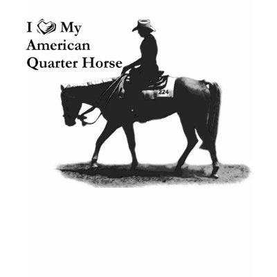 Love My American Quarter Horse T-Shirt by KheestoneImages