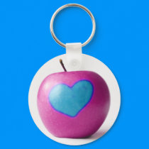 Love my apple keychains by 2cutebuttons Love my apple keychains