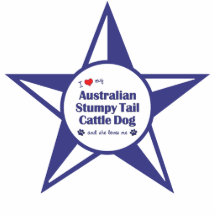 Love My Aust. Stumpy Tail Cattle Dog (Female Dog) Photo Cut Outs