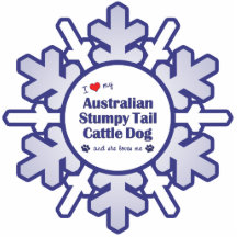 Love My Aust. Stumpy Tail Cattle Dog (Female Dog) Acrylic Cut Outs