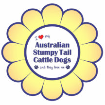 Love My Aust. Stumpy Tail Cattle Dogs (Multi Dogs) Acrylic Cut Outs