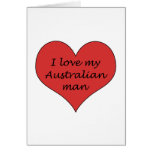 Love My Australian Man Cards