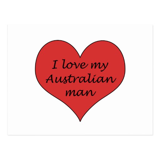 Love My Australian Man Postcards