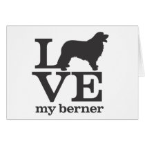Love my Bernese Mountain Dog Card