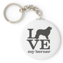 Love my Bernese Mountain Dog Key Chains