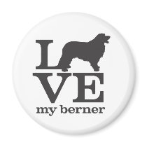Love my Bernese Mountain Dog Magnets