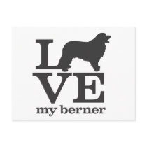 Love my Bernese Mountain Dog Post Cards