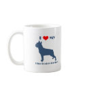 Love My Blue Boston Terrier mugs by katramsey Love My Blue Boston Terrier mugs