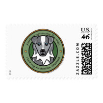 Love My Blue Merle Aussie Stamp