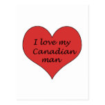 Love My Canadian Man Postcards