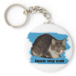 LOVE MY CAT keychains