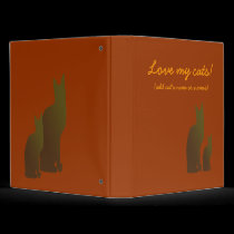 Love my cats! Binder binders