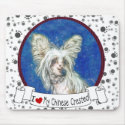 Love My Chinese Crested mousepads by nextstopitaly Love My Chinese Crested mousepads
