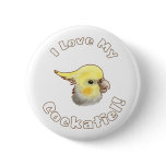 Love My Cockatiel Button
