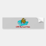 Love My Couch Potato bumper stickers