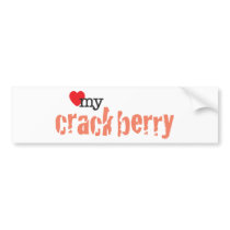 Love My Crackberry bumper stickers