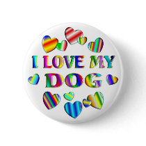 Love My Dog buttons by AllPetsStore Love My Dog buttons
