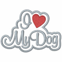 Love My Dog embroidered shirts by Embroidery4U Love My Dog embroidered shirts