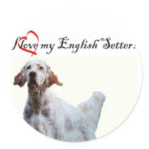 love my english setter stickers by rescueadog love my english setter stickers