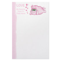 Love, My Favorite Think To Think About stationery by dradcliffe Love, My Favorite Think To Think About stationery
