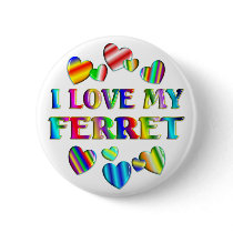 Love My Ferret buttons