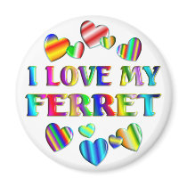 Love My Ferret magnets
