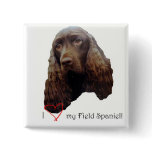 love my field spaniel button
