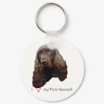 love my field spaniel keychain