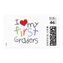 Love My First Graders postage