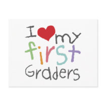 Love My First Graders postcards