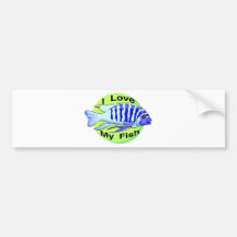 Love My Fish Bumper Sticker
