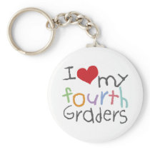 Love My Fourth Graders keychains