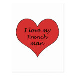 Love My French Man Postcards