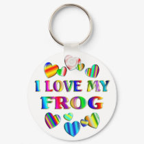 Love My Frog keychains