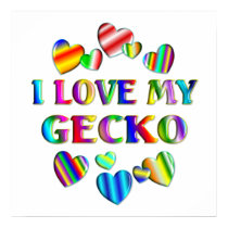 Love My Gecko Poster posters by AllPetsStore Love My Gecko Poster posters