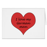 Love My German Man Greeting Card