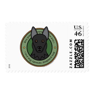 Love My German Shepherd stamp