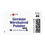 Love My German Wirehaired Pointer Mix (Female Dog) postage