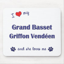 Love My Grand Basset Griffon Vendeen (Female Dog) mousepads by thatsalottadogs Love My Grand Basset Griffon Vendeen (Female Dog) mousepads