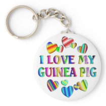 Love My Guinea Pig Keychain