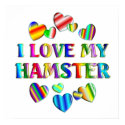 Love My Hamster Poster posters