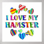 Love My Hamster Poster posters