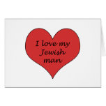 Love My Jewish Man Greeting Cards
