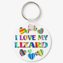 Love My Lizard keychains