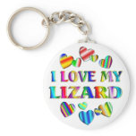 Love My Lizard keychains