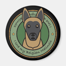 Love My Malinois Fridge Magnet